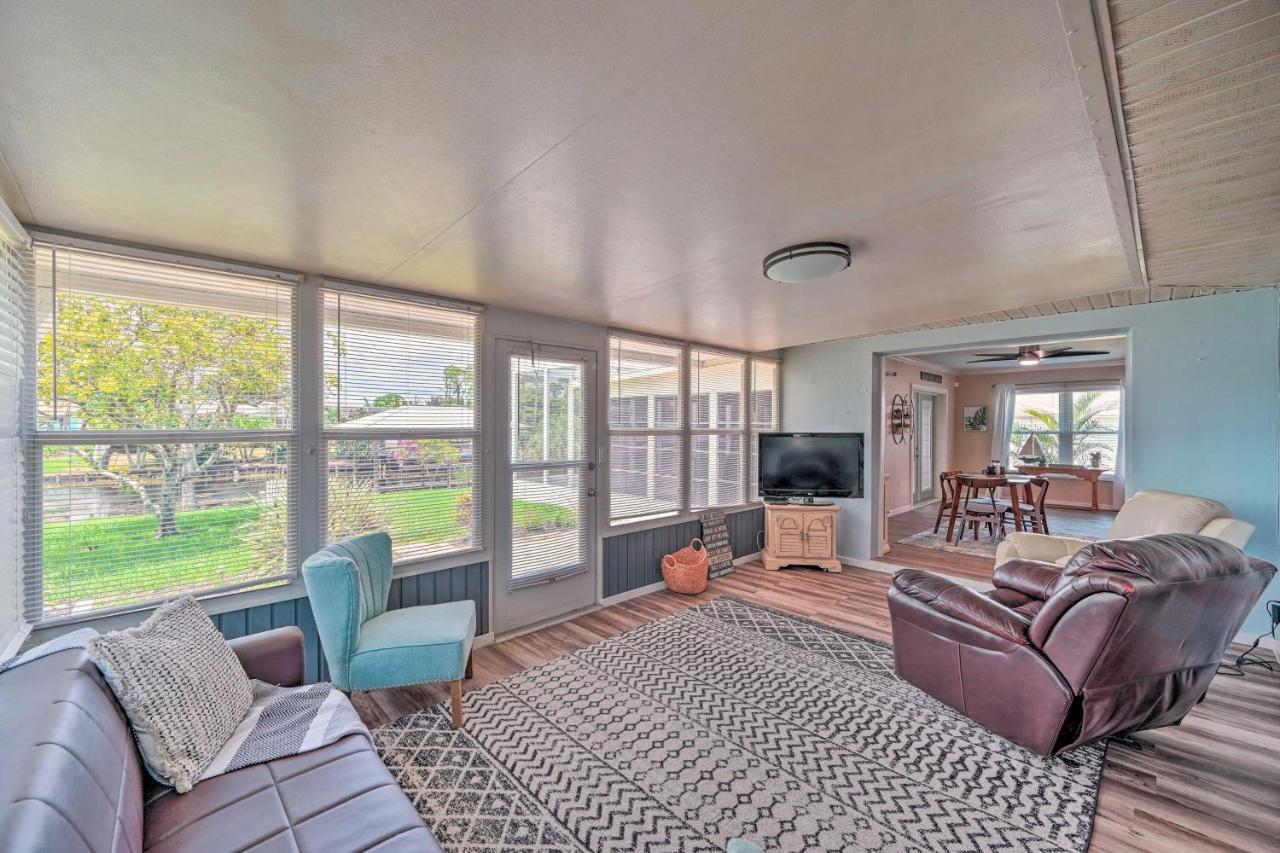 Waterfront Lake Placid Escape With Dock And Lanai Exterior photo