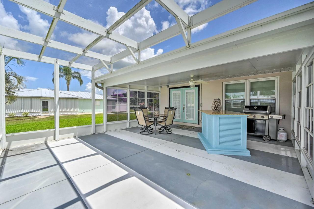 Waterfront Lake Placid Escape With Dock And Lanai Exterior photo